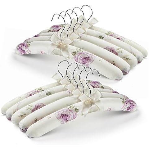 GLCON Anti Slip Satin Padded Clothes Hangers Cover