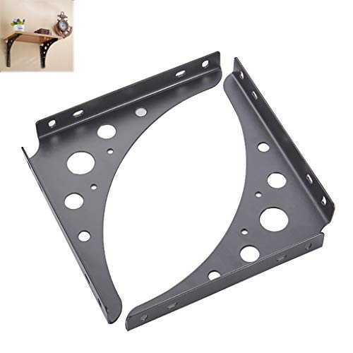 Shelf Brackets 2 Soportes De Estante, Soporte De Pared De Soporte De Acero Inoxidable Triangular, Capacidad De Carga 60 Kg, Grosor 2 Mm, Adecuado para Varias Escenas