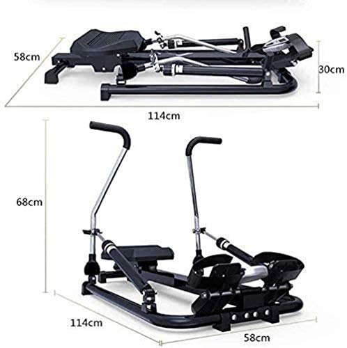 Image of Rowing Machine Multi-Function 6 Level Adjustable Resistance 120Kg Max Weight Exercise Fitness Machine Indoor Household Foldable