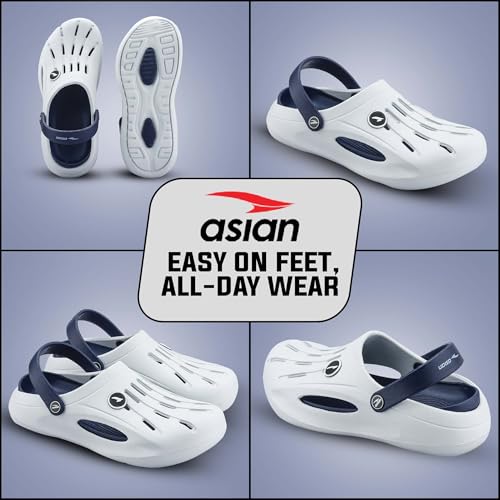 Image of ASIAN AGC-25 Men's Lightweight EVA Clogs | Soft Comfort & Breathable Vent Upper | Anti-Slip Grip Sole & Casual Slip-On