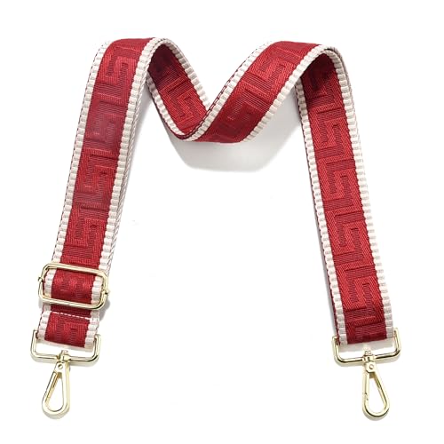 Image of Wide Purse Strap Replacement Crossbody Canvas Shoulder Bag, Universal Adjustable Straps for Bags(55 inchLong)