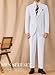 3 Piece Suits Men White Tuxedo Dress Suit Classic Fit Jacket Blazer Vest Pants for Wedding Business Formal Fashion Grooms L