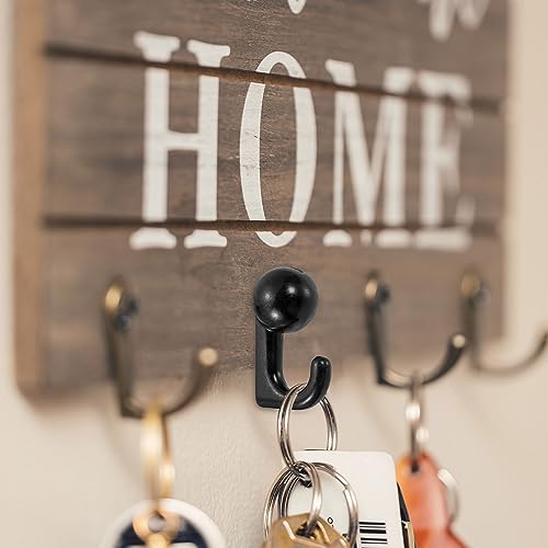 Image of uxcell Picture Hanging Hooks, 30pcs 20 Lbs - Zinc Alloy Hangers Nails, Push Pins for Hanging on Home Office Wooden or Fabric Wall (Black)