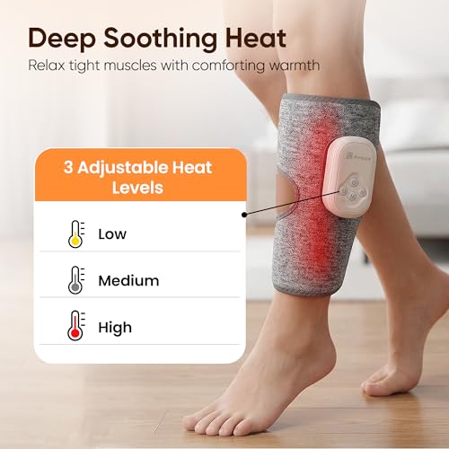 Image of Calf Massager | Hand Like Massage with Air Compression | Daily Use Leg Massager for Sore Muscle | 3 Modes | Improve Blood Circulation & Relieve Pain | Upto 3.5 Hrs work |1 Year Warranty