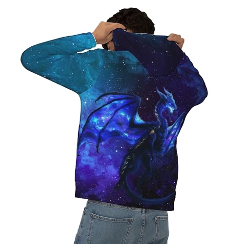 Cool Men's Hoodie - Funny 3D Print Pullover Sweatshirt With Big Pockets - Novelty Hooded Design - Image 4