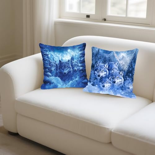 Housse de coussin imperméable 45x45 avec fermeture éclair invisible