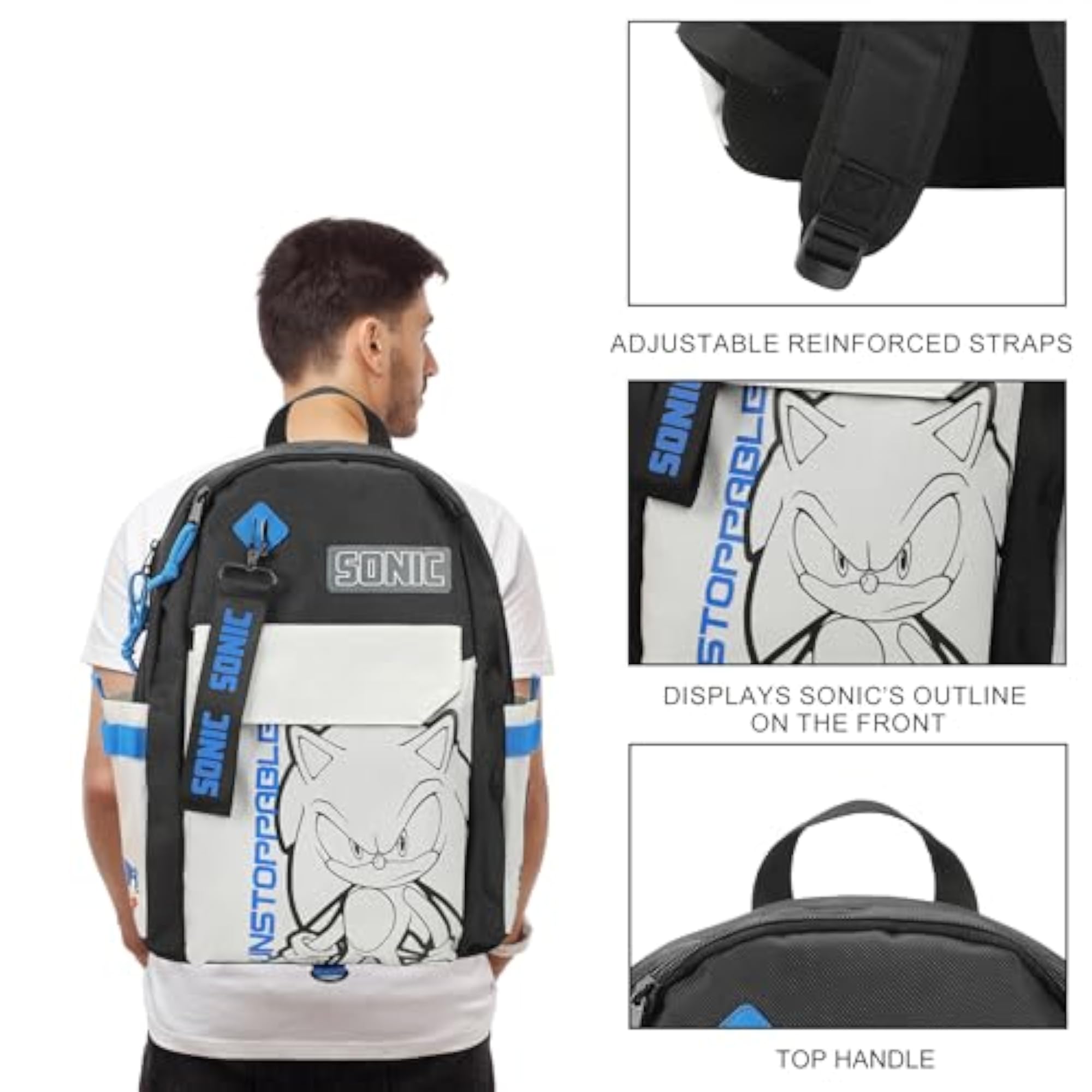 Sonic The Hedgehog Character Art Backpack