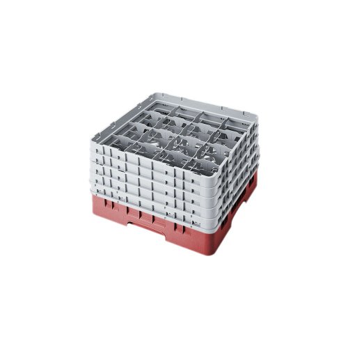 Camrack Glass Rack, W/5 Extenders, Full Size, 16 Compartments, 4-3/8'' Max. Dia, 10-1/8'' Max. (2 Pieces/Unit)