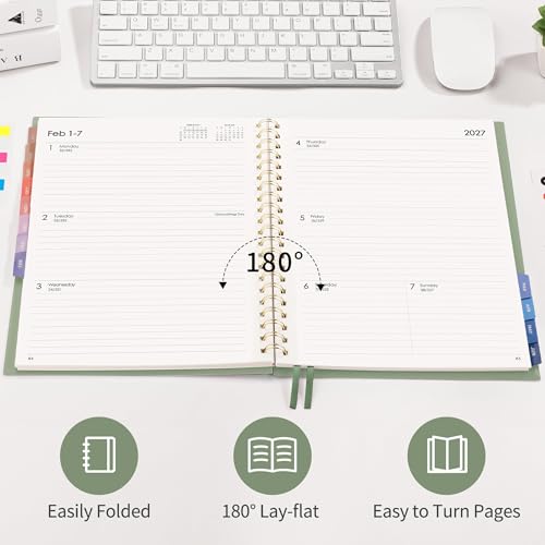 Image of RETTACY Academic Planner 2025-2026 8.5 x 11 (Light Green)
