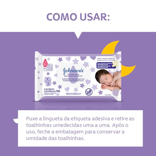 Johnson's Baby Lenços Umedecidos Hora Do Sono,96un