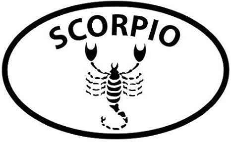 Scorpio Horoscope - Sticker Graphic - Auto, Wall, Laptop, Cell, Truck Sticker for Windows, Cars, Trucks