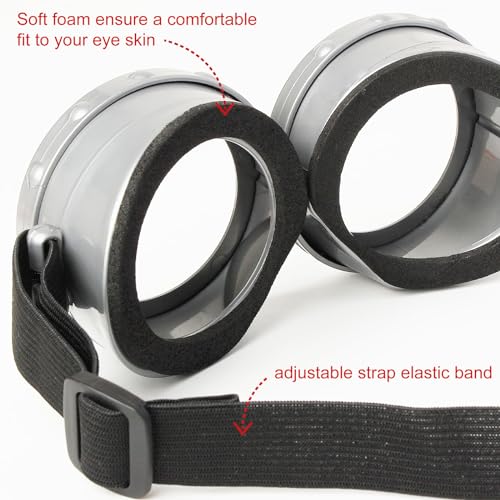 3 Pcs Halloween Costume Accessories Adult,Goggles Glasses/Yellow Beanie/Gloves for Men Women Cosplay Party Set4