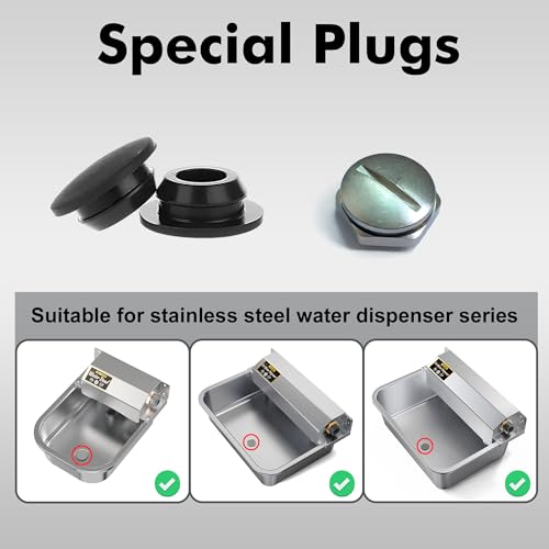 Tapones de silicona para dispensador agua perro, pack 5 miniatura 3