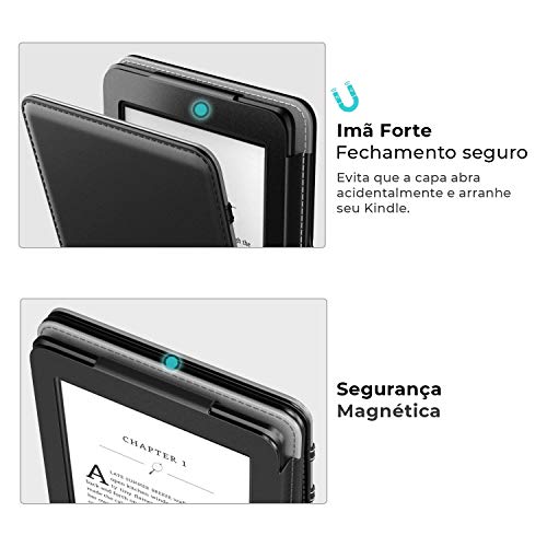 Capa Kindle Paperwhite 10a geração (2019) WB - Premium a Prova D'água, Auto Hibernação - Vertical P