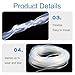 Purzen Translucent Silicone Tubing Hose Heavy Duty High Temperature Resistant Clear Pipe for Industrial Air Water and Fluid Transport,9mm*11mm(1m)