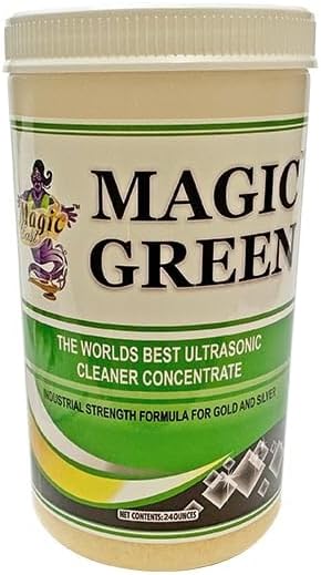 Magic Green Ultrasonic Cleaning Concentrate Powder (24oz Bottle)