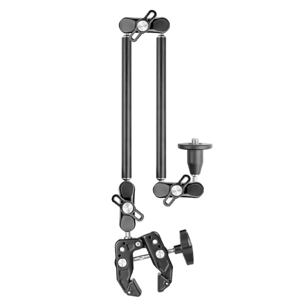 Soportes de soporte de brazo mágicos de aleación de aluminio con bloqueo seguro, estabilidad inquebrantable con tornillo de 1/4 3/8 para uso