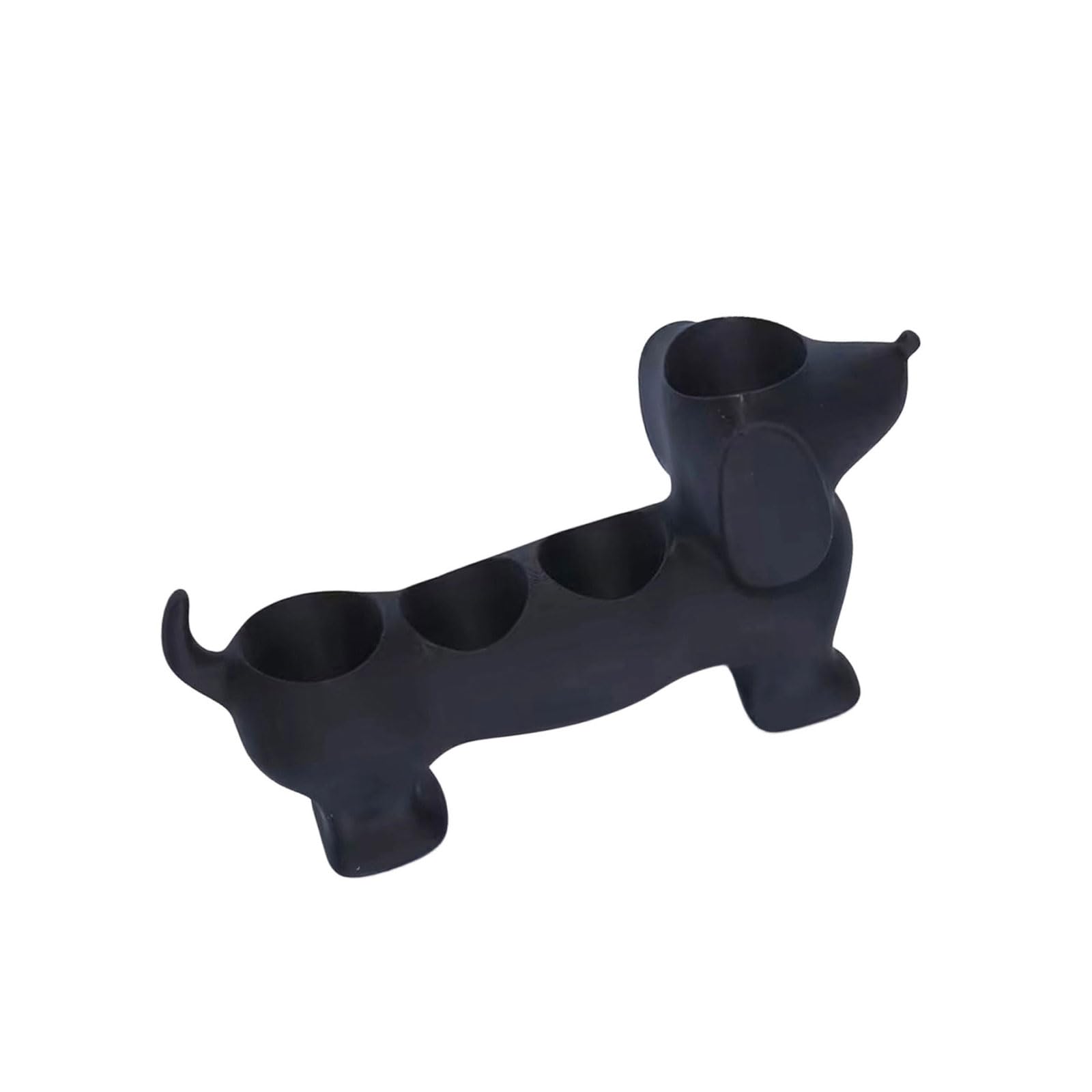 3D Print Toothbrush Toothpaste Holder Fun Dachshund Shape Space Saving Countertop Organizer Rack for Bathroom Sink Essential Dog Toothbrush Stand
