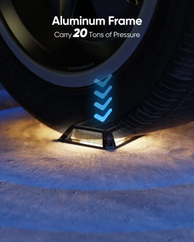 Jackyled 8-Pack Solar Deck Lights Solar Powered Dock Lights Ip68 Waterproof Outdoor Led Driveway Marker Lights Step Lighting For Garden Sidewalk Pathway Runway Yard (Warm White) #TOP5