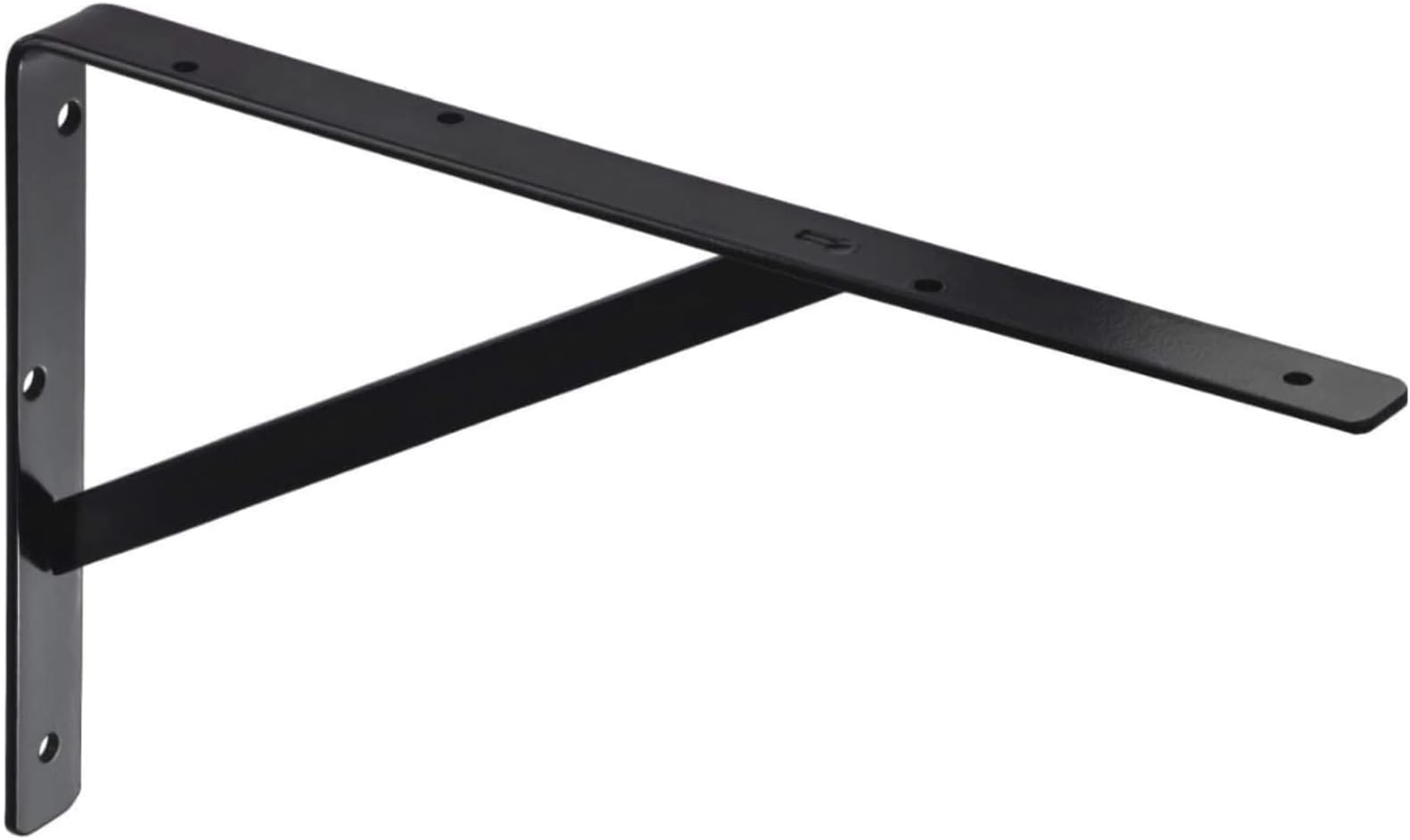 Gedotec Heavy Duty Angle ATHENA 1 Piece Shelf Bracket | Depth 600 mm | Heavy Duty Console Black | Wall Mount Shelf Bracket Load Capacity 300kg | Angle Metal Solid | Shelf Bracket | Wall Mount Console