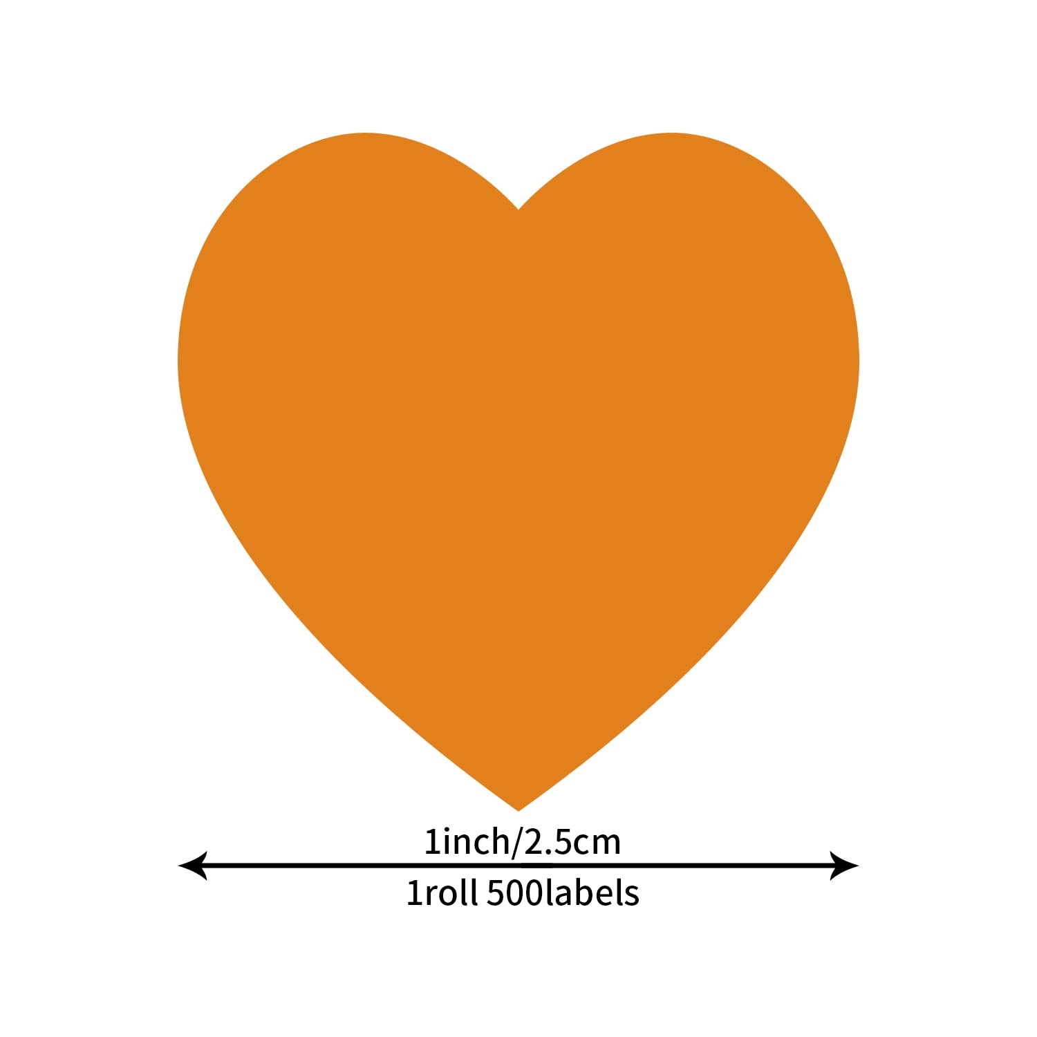 Adesivi a forma di cuore in 8 colori, etichette autoadesive a forma di cuore, codifica a colori, 25 mm, piccoli, adesivi a forma di cuore per matrimoni, scrapbooking, regali, 500 pezzi