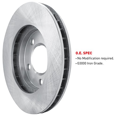 Image of R1 Concepts Front Brake Kit Fits 2014-2021 BMW i3| Ceramic Pads, Blank Rotors| Sensor Wire| 11.0 inch Front