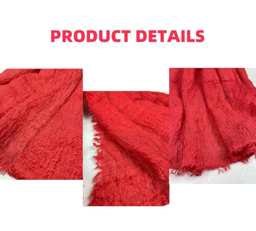 Belsen Women's Cotton Linen Soft Scarf, Gauze Shawl Wrap, 75 x 35 inches, Fashion Hijab4