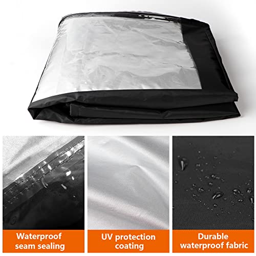 Icover Patio Egg Chair Cover, Outdoor Wicker Egg Chair Covers With Transparent Window, Waterproof Lightweight Egg Swing Chair Cover With Zipper For Single Seat Egg Chair #TOP2