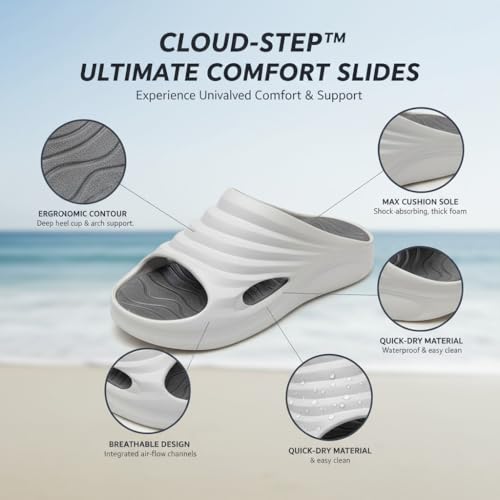 Image of GLJ All Weather Men Casual Sandal Flip Flops Home EVA Soft Slippers True Fashion Outdoor Beach Flat Foam Slides