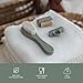 nouka Baby Care Kit Set | Ultra-Soft Natural Bristle Hair Brush, Nail Clippers & Nail Brush | Wood with Silicone Sleeve | Bloom
