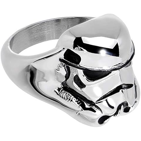 Animewild Star Wars 3D Storm Trooper Ring Size (14) Cover