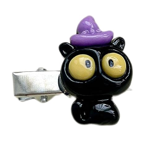 Tkidplw Pinza para el pelo gótica para niños, diseño de calavera, murciélago, calabaza, accesorios de estilo para Halloween, disfraz de Halloween, horquilla para uso diario, fiestas temáticas de