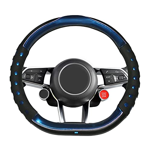 Image of NIKAVI Fashion Steering Wheel Cover (Medium-D)(38cm) Blue