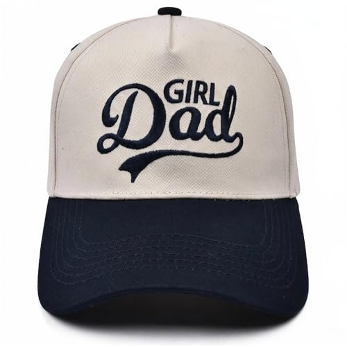 Image of Dad Hat for Men, New Dad Gifts for Husband,Fathers Day Birthday Gifts from Daughter Son Wife- Vintage Two Tone Hat for Men