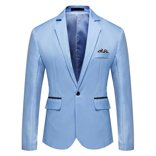 Veste de costume à un bouton pour homme - Coupe slim élégante
