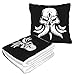 Cool Cthulhu Logo 2 en 1 Manta suave y cálida de viaje para avión de peluche para dormir