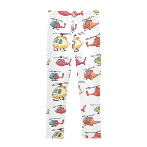 Girls Leggings Cute Helicopter Soft Toddler Leggings for Girls Kids Pants Size 4T-10T2