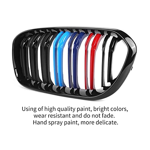 F06 Grille, Abs Front Replacement Kidney Grill For 6 Series F06 F12 F13 Gloss M Color #TOP2