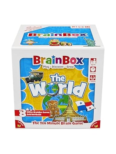 The Green Board Game Company , BrainBox The World (Refresh 2022) , Card Game , Ages 4+ , 1+ Players , 10+ Minutes Playing Time | Ya disponible en tu tienda friki favorita! En mundofriki.es!