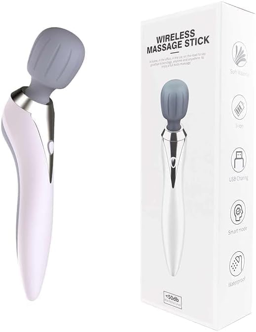 OFAK Handheld Body Back Massager - Rechargeable Muscle Relaxation Device with 11 Massage Patterns, 5 Levels, Waterproof Design for Back, Neck & Full Body Relief