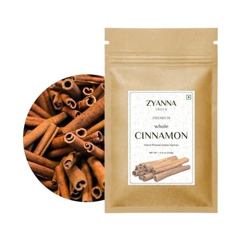 Zyanna Cinnamon Sticks (3.35oz-100g) Whole Premium Indian Spices Cover