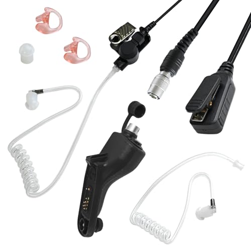 Auricular adaptador de solapa para operaciones seguras con walkie Motorola APX 8000