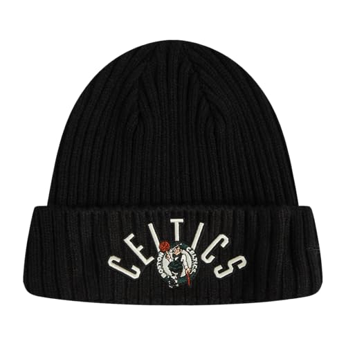 Pro Standard NBA Boston Celtics Modern Originals Heavyweight Knit Beanie Unlined Cuffed Black Os