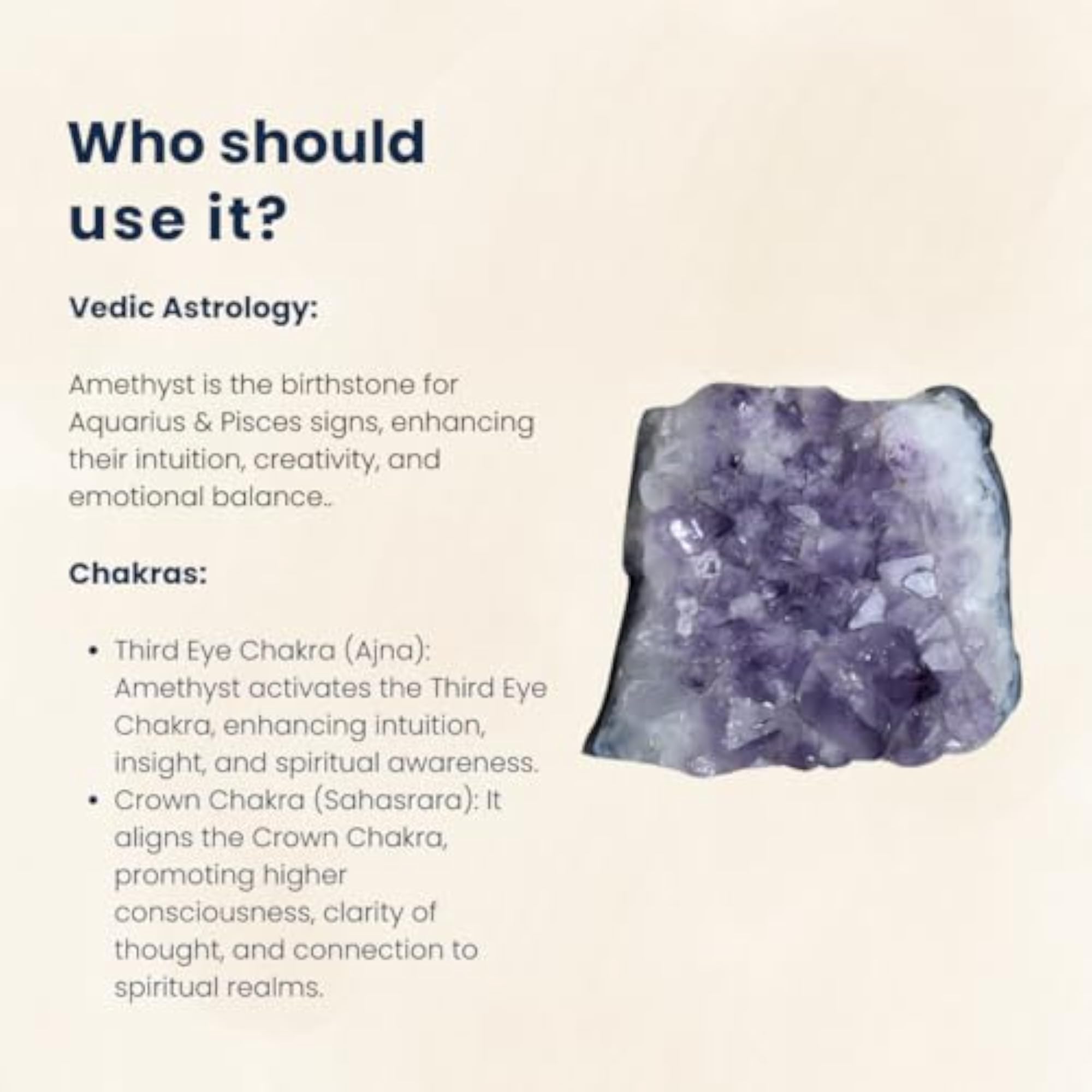 Healing Amethyst Cluster for Protection and Decor