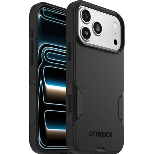 OtterBox Commuter Series MagSafe Hülle für iPhone 17 Pro Max, sturzsicher, schützende Hülle, 3X getestet nach Militärstandard, Schwarz