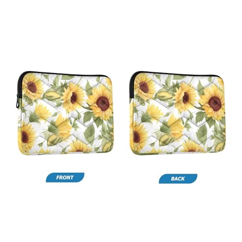 Funda para laptop 13-14 pulgadas con diseño hojas verdes miniatura 2