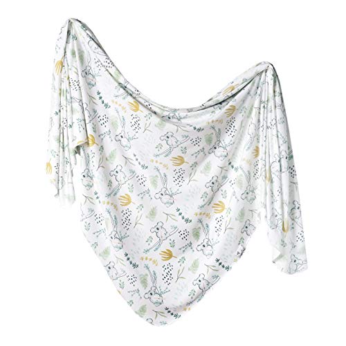 Image of Copper Pearl Large Premium Knit Baby Swaddle Receiving Blanket Aussie