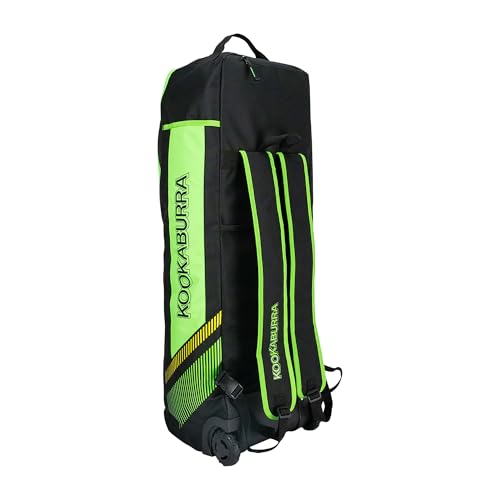 Kookaburra wd5000 Wheelie Duffle Crickettasche, Schwarz/Neongrün