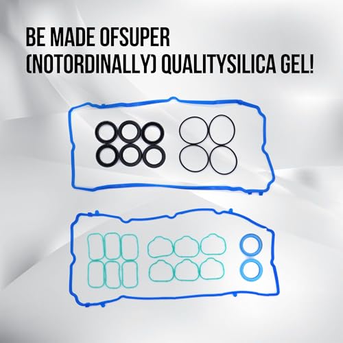 Image of HiSport VS50805R Valve Cover Gasket Kit Set - Compatible with 2011-2020 Chrysler 300 200 Town & Country Dodge Challenger Charger Grand Caravan Journey Durango Avenger - Replace MS97204