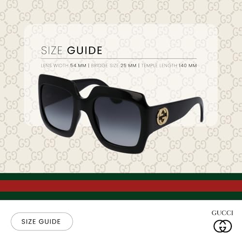 Gucci GG0053S Rectangle Sunglasses For Women +BUNDLE with ACCESSORY EYEWEAR KIT3
